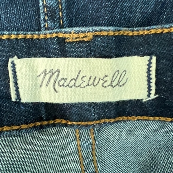 Madewell Curvy High Rise Skinny Dark Wash Blue Jeans Womens 37P - Picture 2 of 11